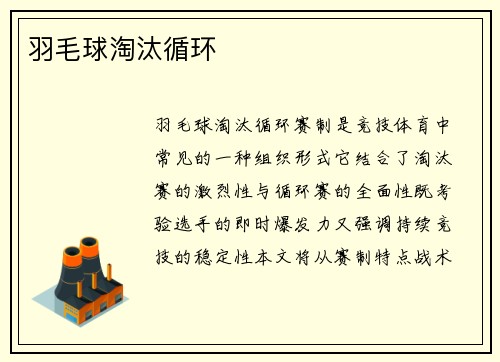 羽毛球淘汰循环